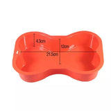 Dog Bone shape cake pan, non-stick Silicone for cake mixes (reusable)-CHEESECAKE-WOOFALICIOUS.SG