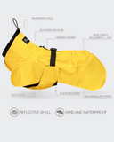PAIKKA Visibility Raincoat Lite for Dogs Yellow-RAINCOAT-WOOFALICIOUS.SG