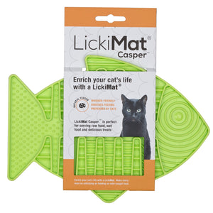 Cat LickiMat Classics Casper™ - High level stimulation Slow feeder. For Greedy Kitties-Slow Feeder-WOOFALICIOUS.SG