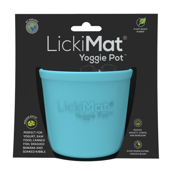 LickiMat ® Yoggie Pot - New Launch 2023. 4 amazing colours SINGAPORE PET EXPO EXCLUSVE ready for all singapore pets-LickiMat-WOOFALICIOUS.SG